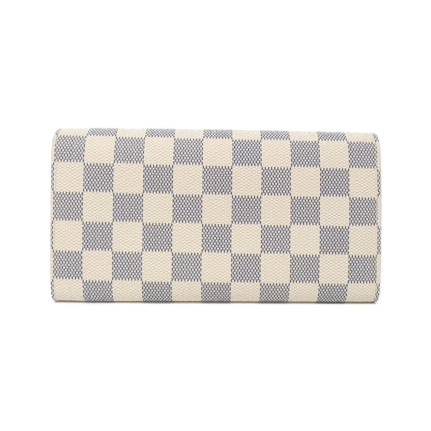 Louis Vuitton Sarah, White, Canvas, wallet