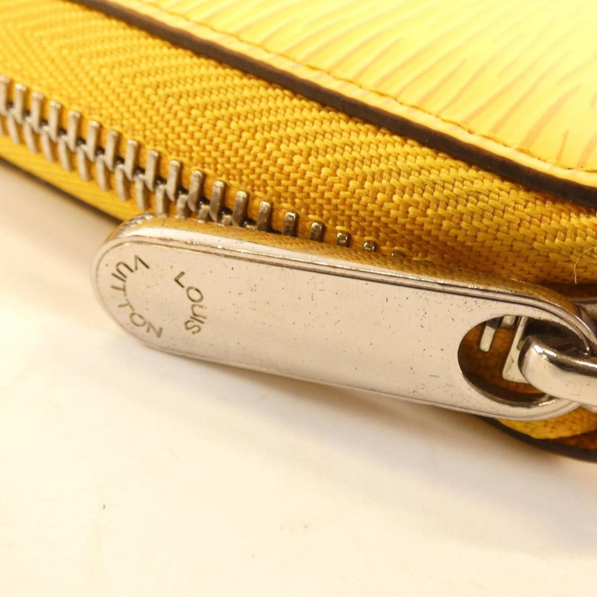 Louis Vuitton Zippy wallet, Yellow, Leather, wallet