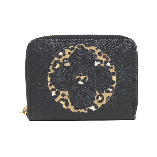 Louis Vuitton Zippy coin purse, Black, Canvas, wallet