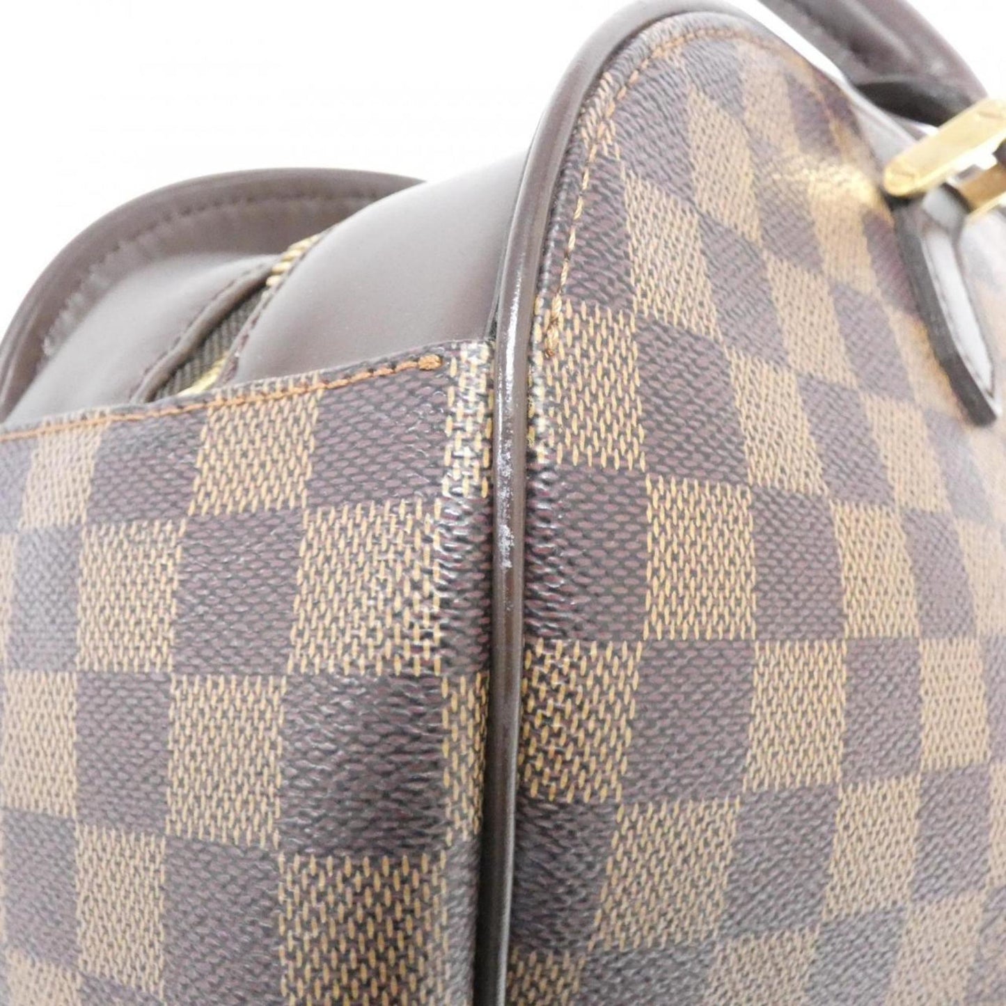 Louis Vuitton Sarria, Brown, Canvas, handbag