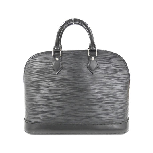 Louis Vuitton Alma, Black, Leather, handbag