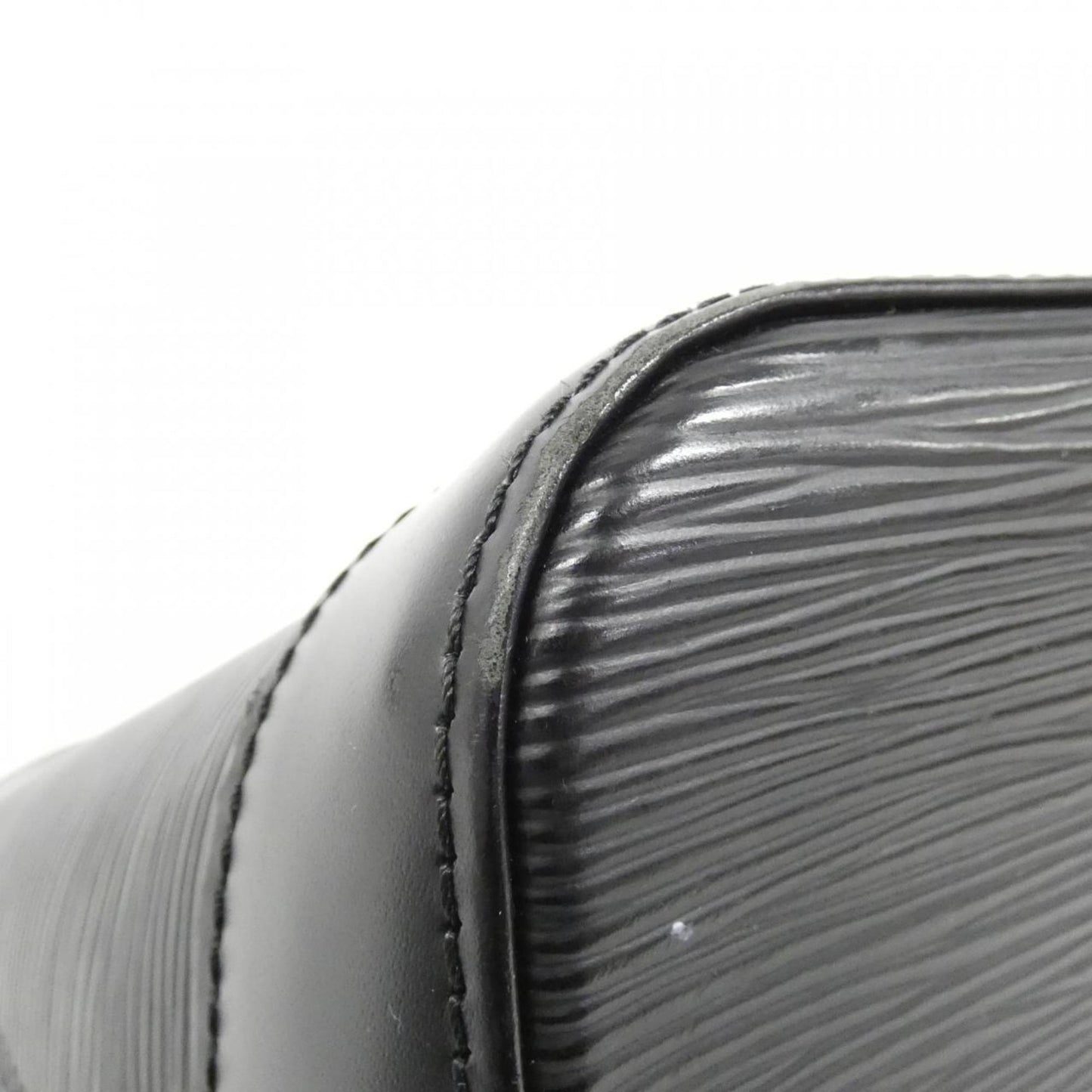 Louis Vuitton Alma, Black, Leather, handbag