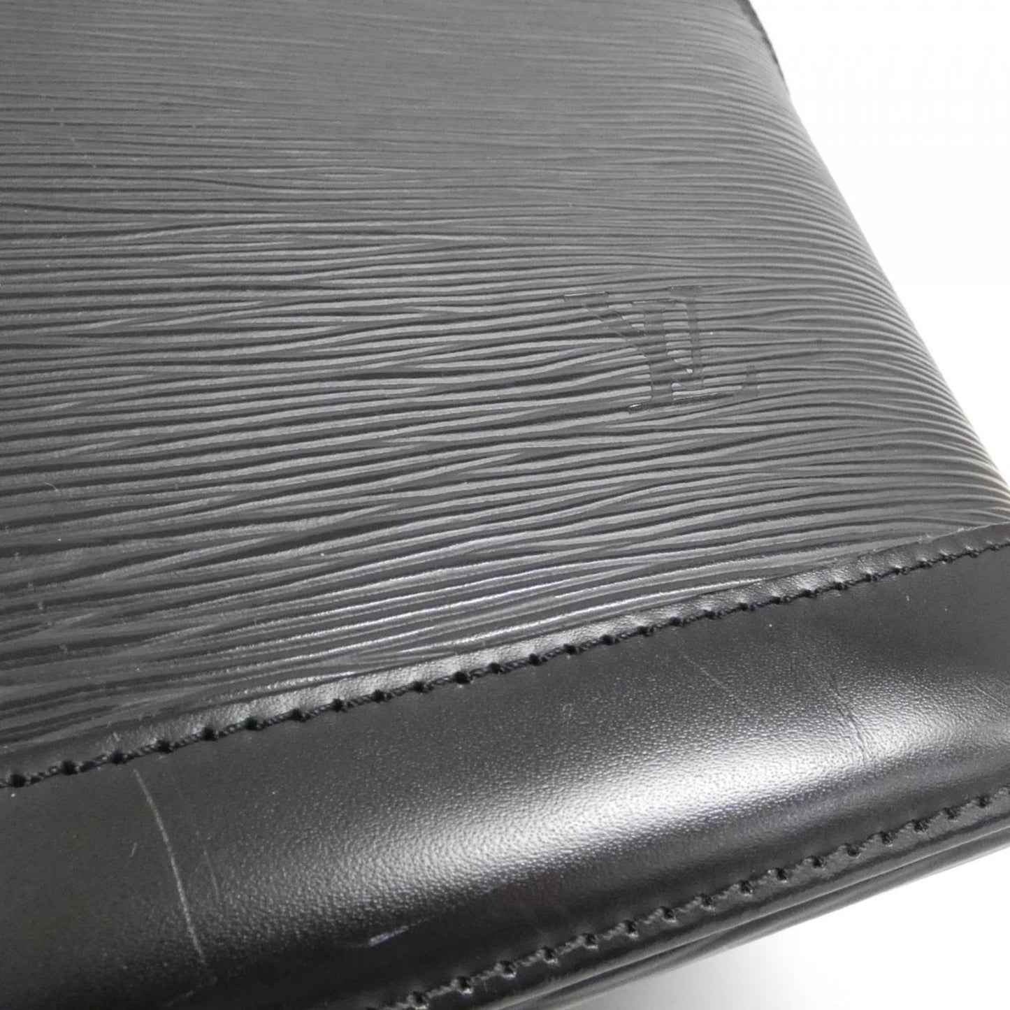 Louis Vuitton Alma, Black, Leather, handbag