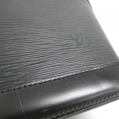 Louis Vuitton Alma, Black, Leather, handbag