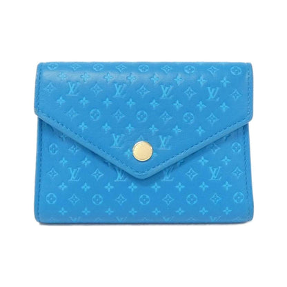 Louis Vuitton Victorine, Blue, Leather, wallet
