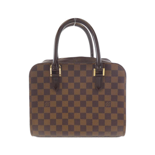 Louis Vuitton Triana, Brown, Canvas, handbag
