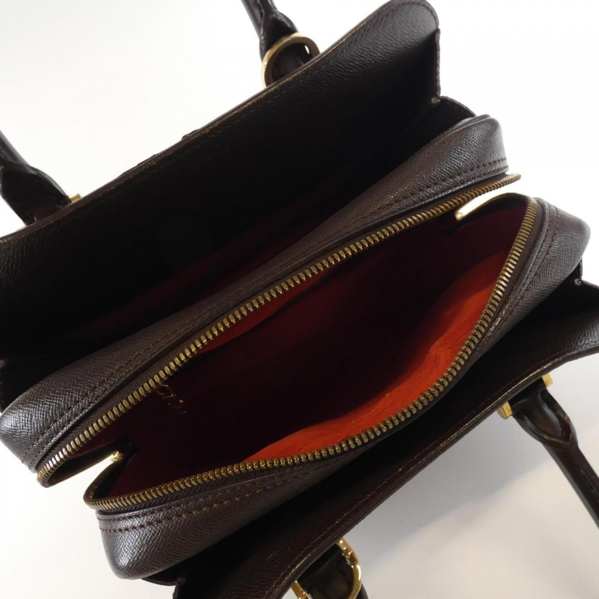 Louis Vuitton Triana, Brown, Canvas, handbag