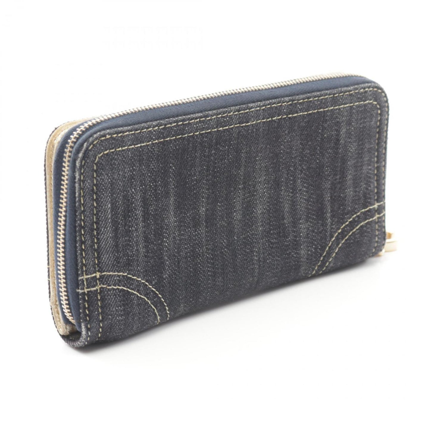 Chanel, Navy, Denim - Jeans, wallet