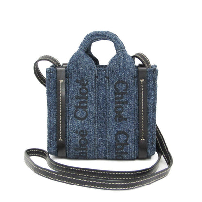 Chloé Woody, Blue, Denim - Jeans, handbag
