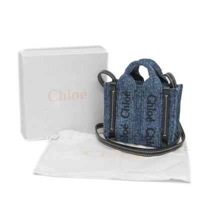 Chloé Woody, Blue, Denim - Jeans, handbag