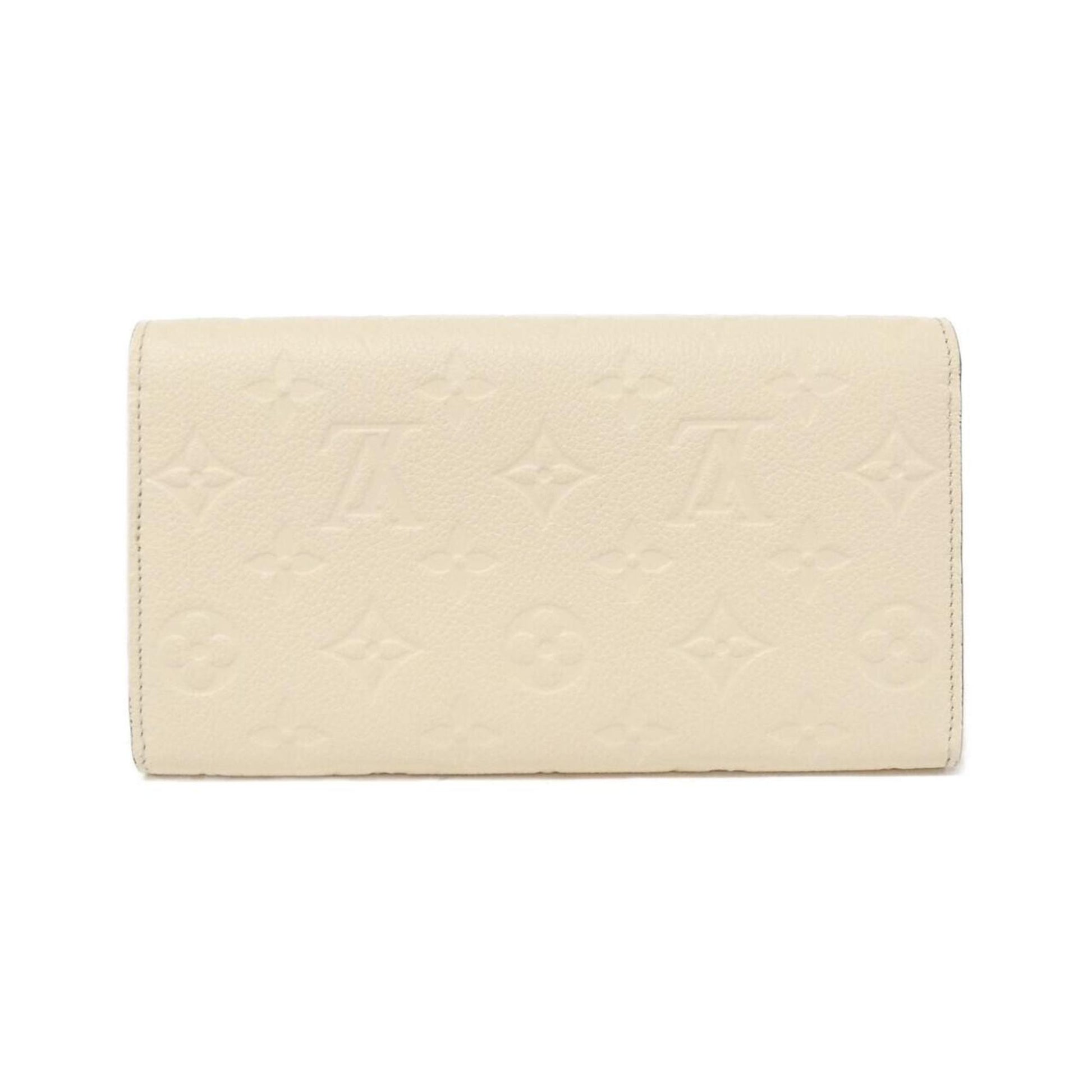 Louis Vuitton Sarah, Ecru, Leather, wallet