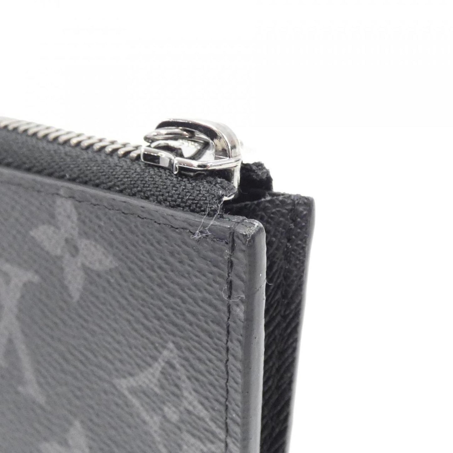 Louis Vuitton Porte Monnaie Jour, Black, Canvas, wallet