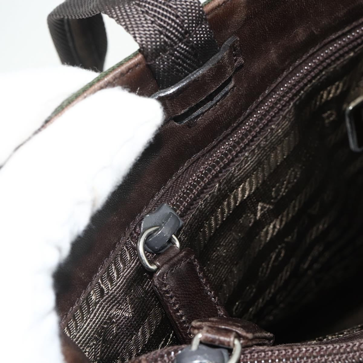 Prada Zip Tote Tessuto, Khaki, Nylon, Tote Bag