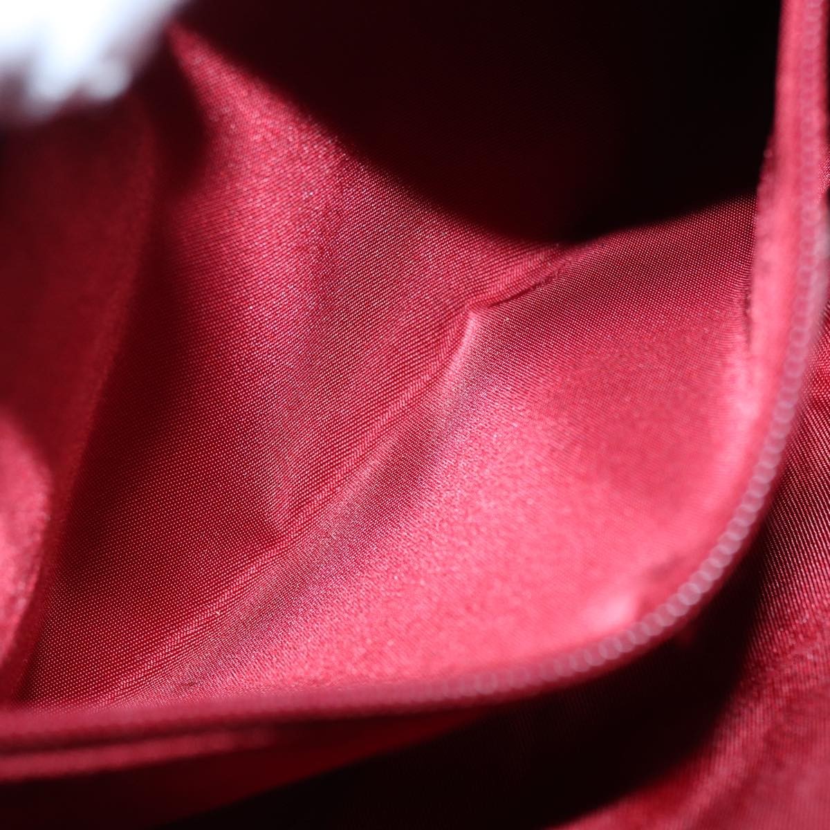 Christian Dior Lady Dior Zip Pochette Cannage Quilt Lambskin, Red, Leather, Clutch