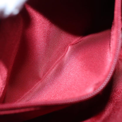 Christian Dior Lady Dior Zip Pochette Cannage Quilt Lambskin, Red, Leather, Clutch