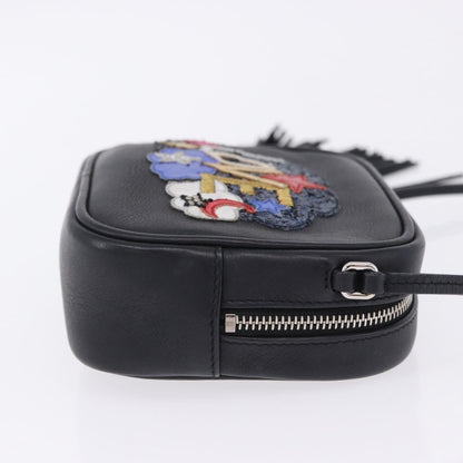 Saint Laurent Classic Monogram Blogger Patch Embellished Leather, Black, Leather, Crossbody Bag