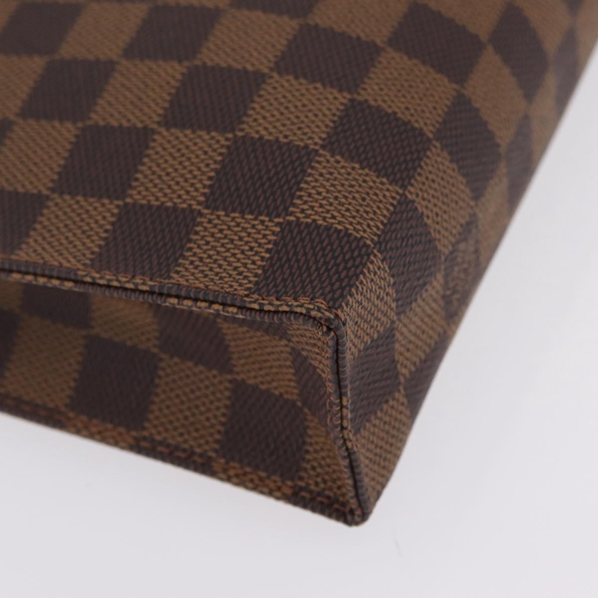 Louis Vuitton Toiletry Pouch Damier, Brown, Canvas, Clutch