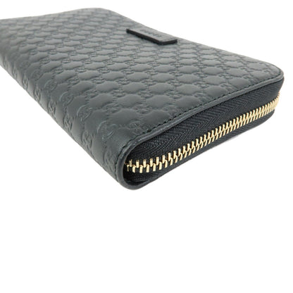 Gucci Zip Organizer Microguccissima Leather, Black, Leather, Wallet