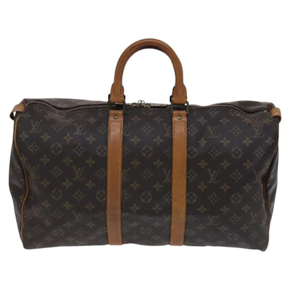 Louis Vuitton Keepall 45, Brown, Canvas, travel