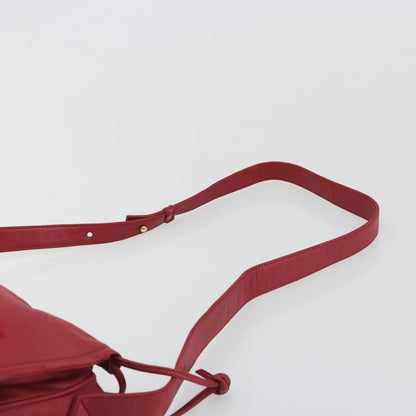 Loewe Anagram Leather, Red, Leather, Shoulder Bag