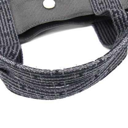 Hermès Herline, Grey, Canvas, handbag