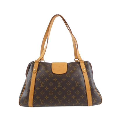 Louis Vuitton Stresa PM, Brown, Canvas, shoulder