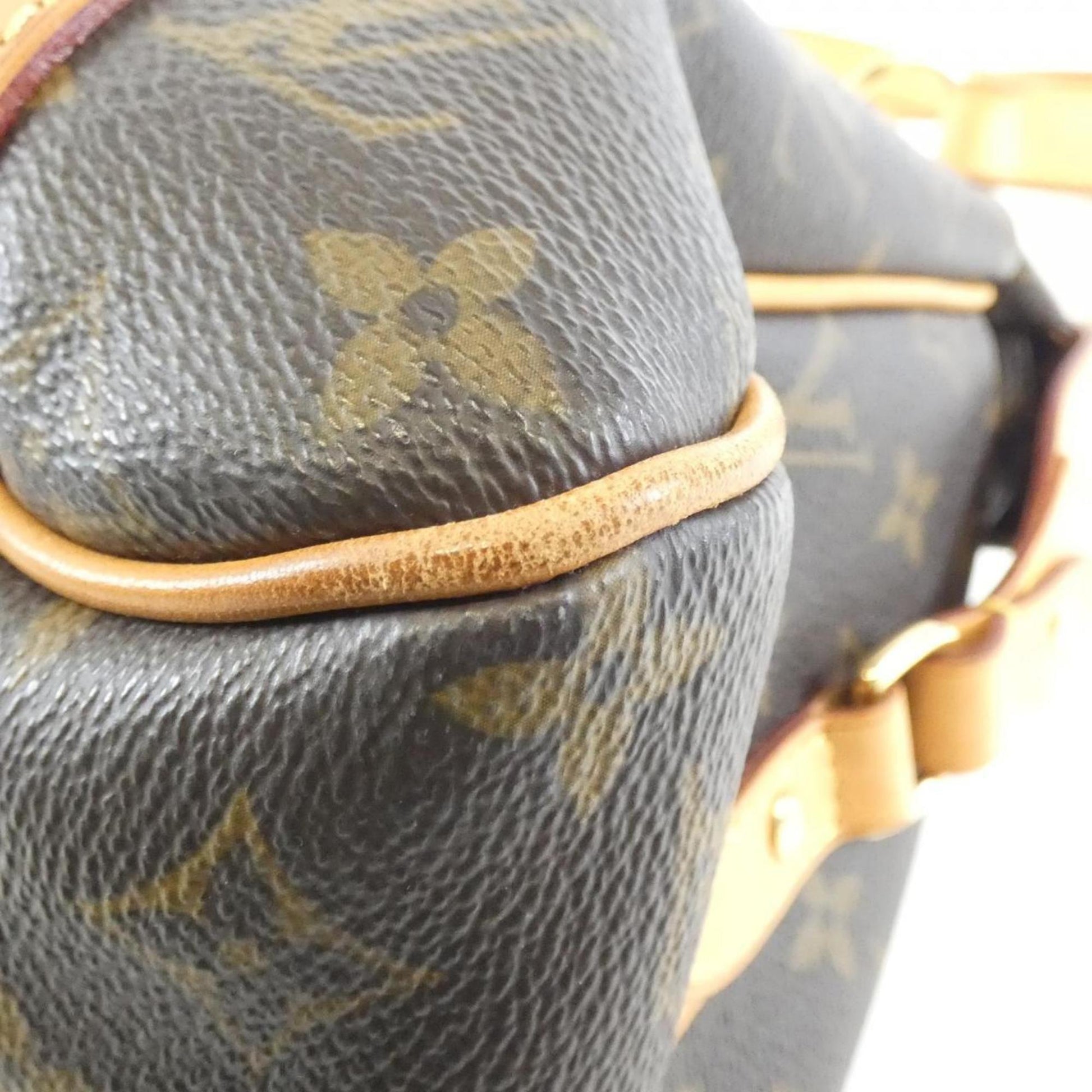 Louis Vuitton Stresa PM, Brown, Canvas, shoulder