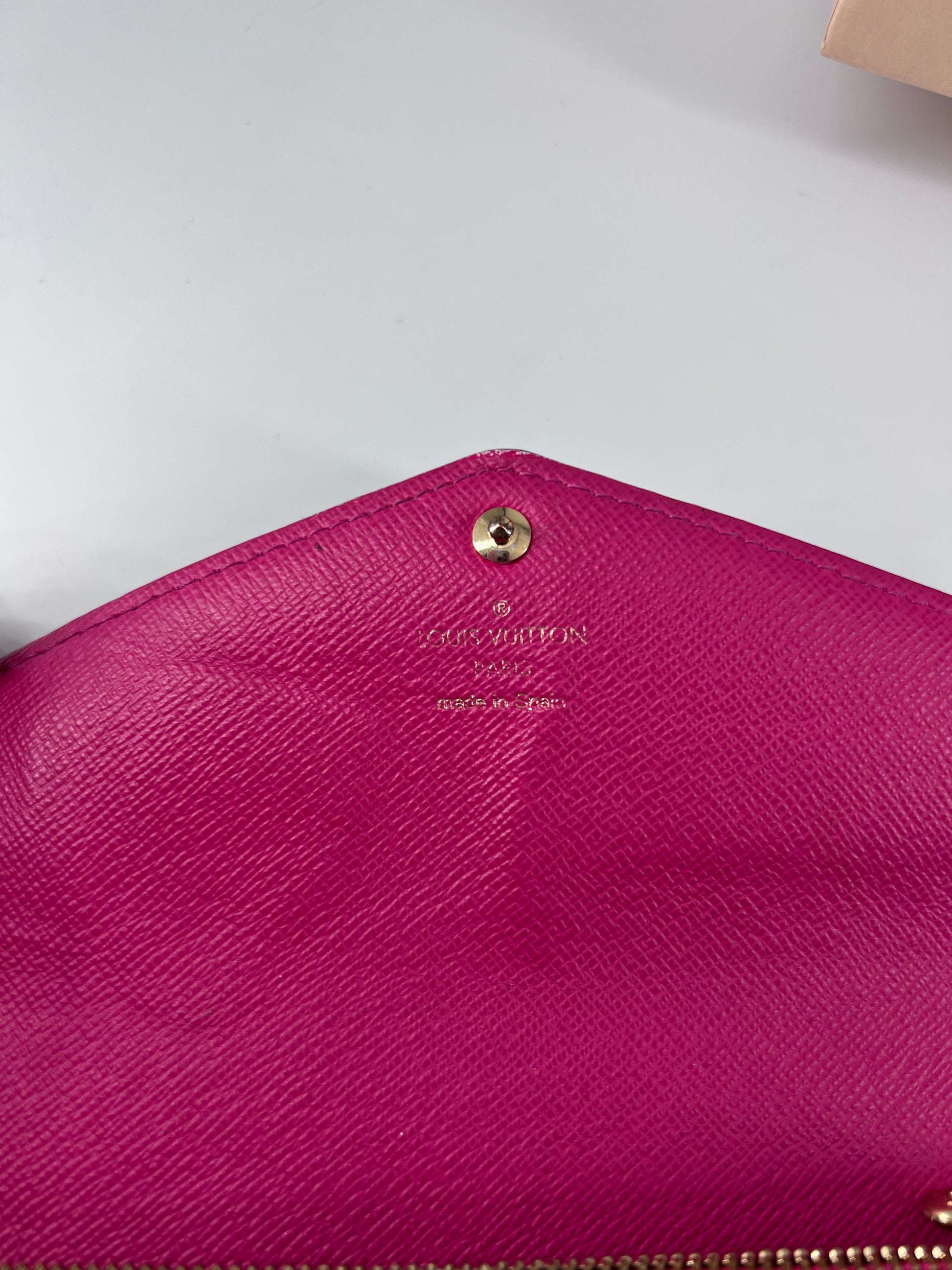 Louis Vuitton Portefeuille Sarah Wallet Monogram Empreinte, BROWN, CANVAS, Wallets