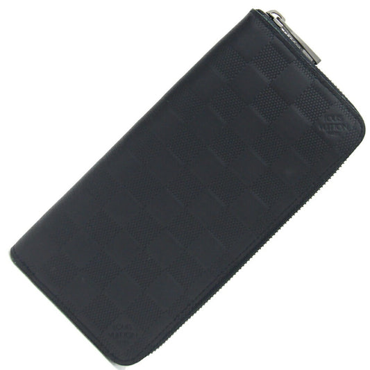 Louis Vuitton Zippy Wallet Vertical, Black, Leather, wallet