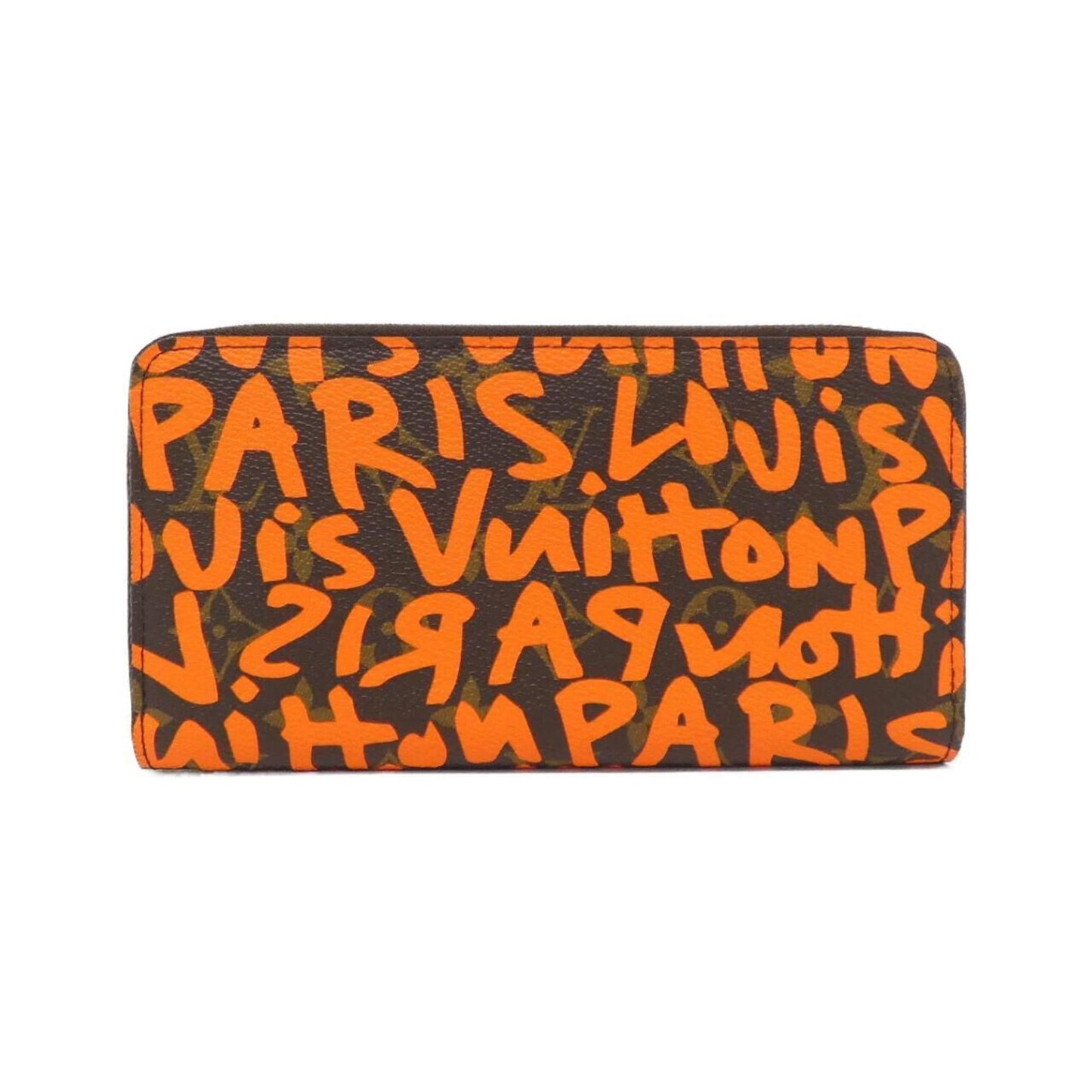 Louis Vuitton Zippy wallet, Orange, Canvas, wallet