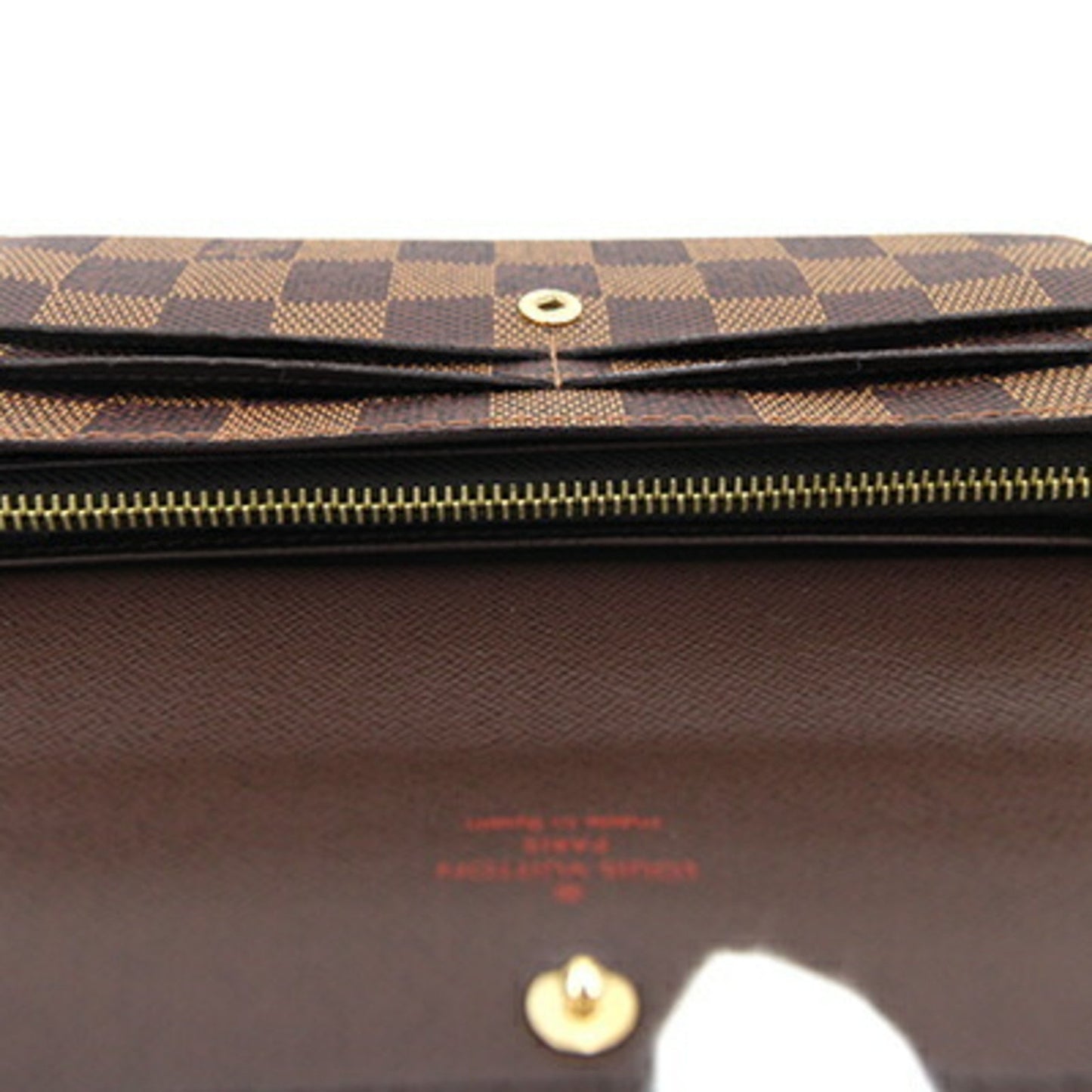 Louis Vuitton Sarah, Brown, Canvas, wallet