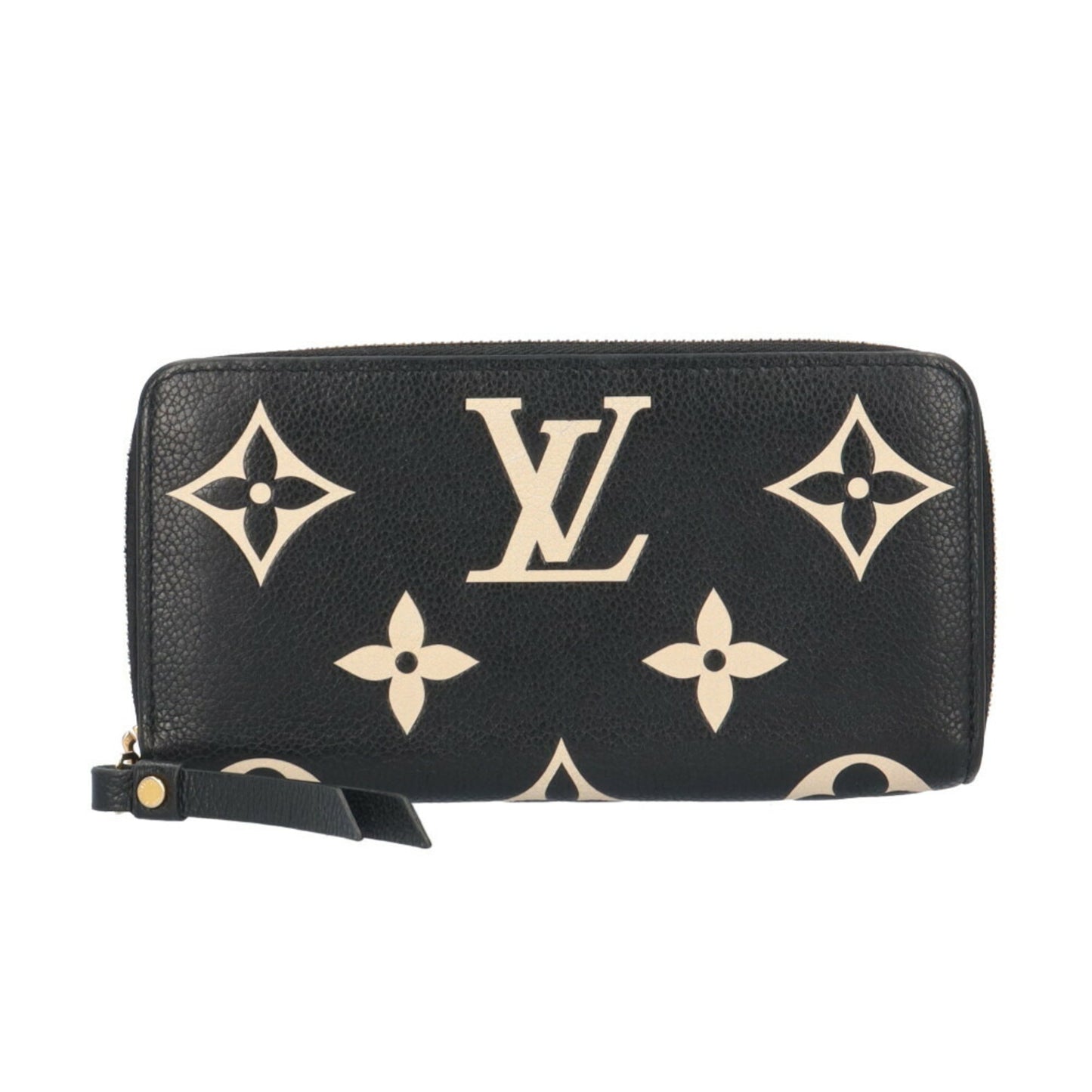 Louis Vuitton Zippy wallet, Black, Canvas, wallet