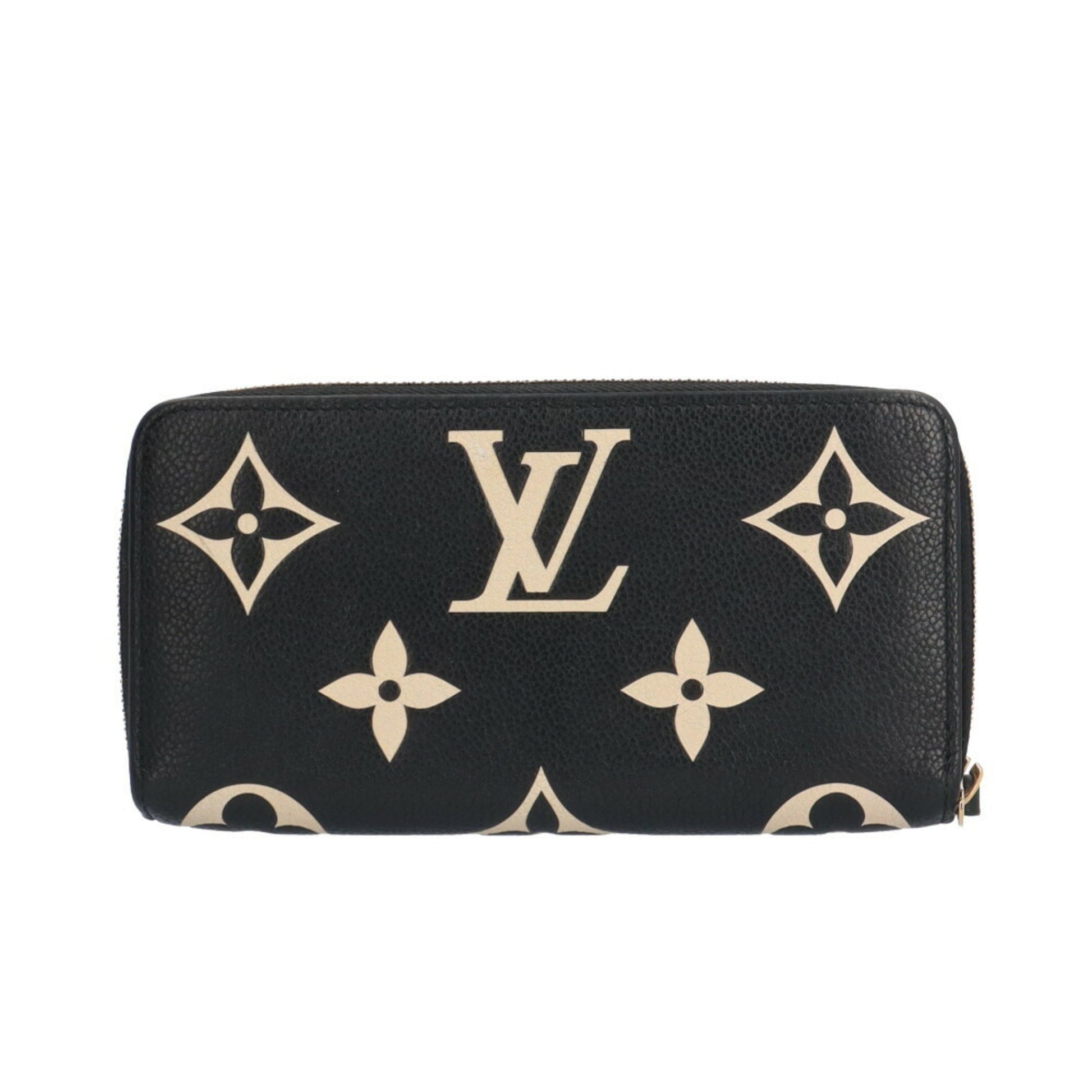 Louis Vuitton Zippy wallet, Black, Canvas, wallet