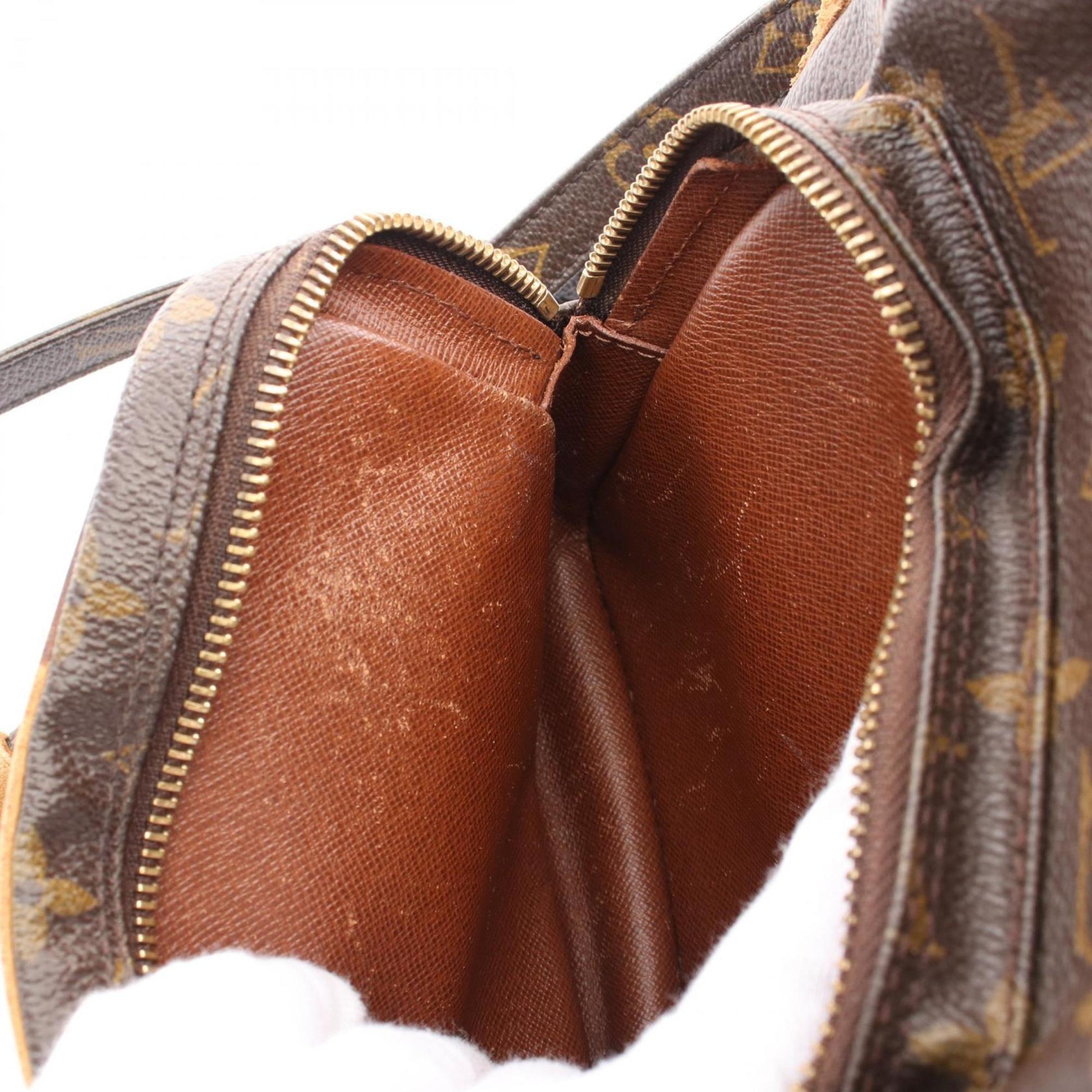 Louis Vuitton Amazon, Brown, Canvas, shoulder