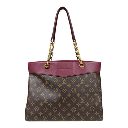 Louis Vuitton Pallas, Brown, Canvas, shoulder