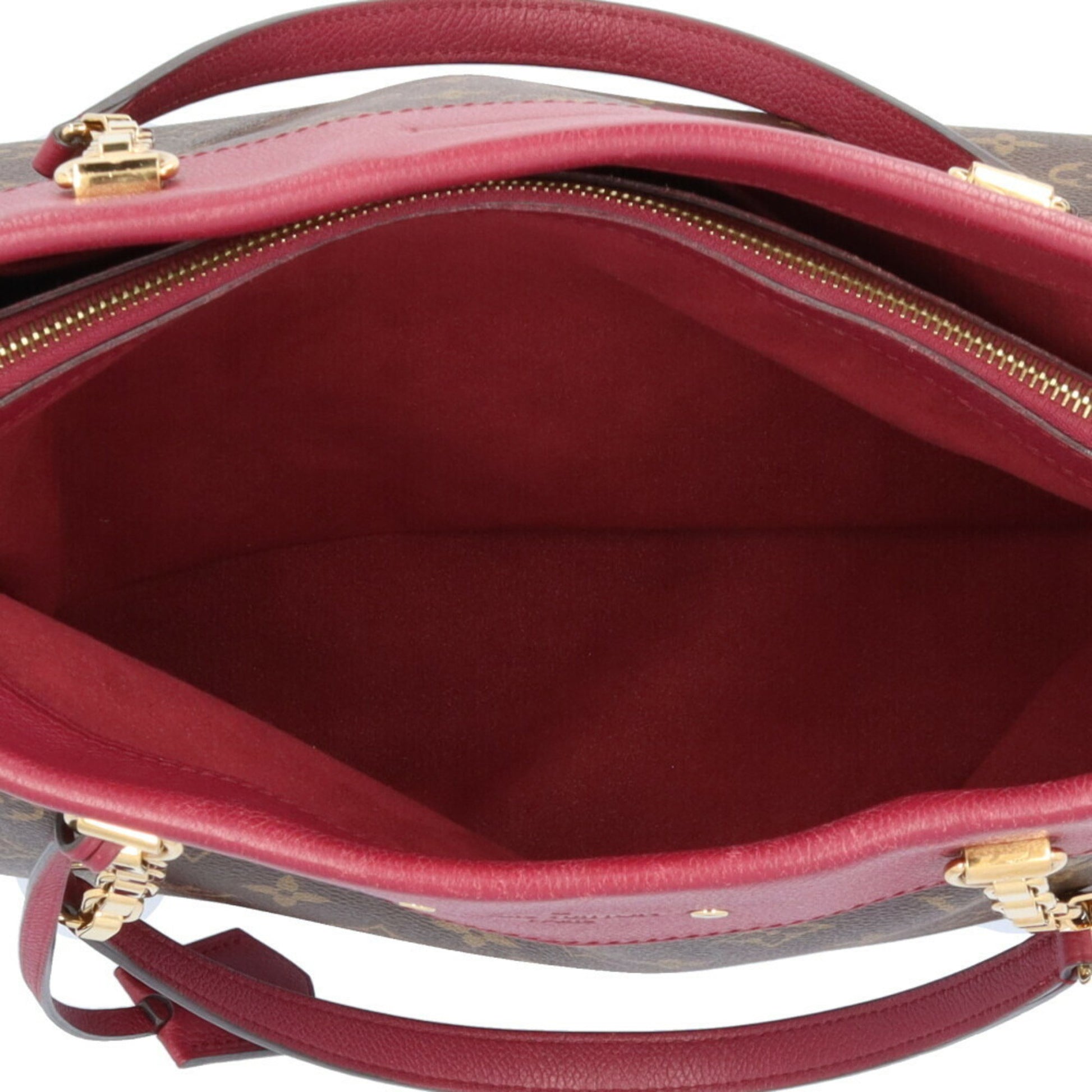 Louis Vuitton Pallas, Brown, Canvas, shoulder