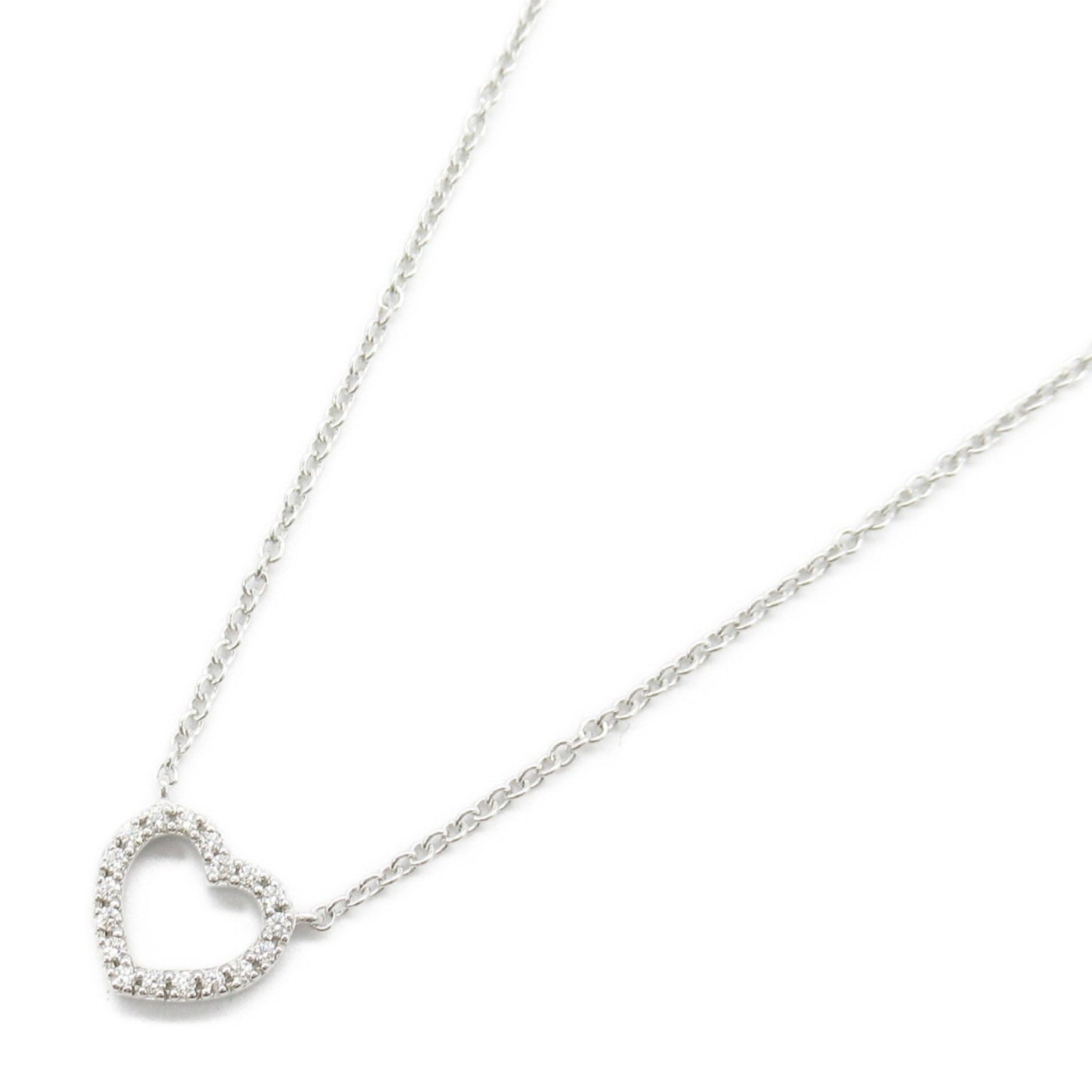 Tiffany & Co Metro, Silver, White Gold, necklace