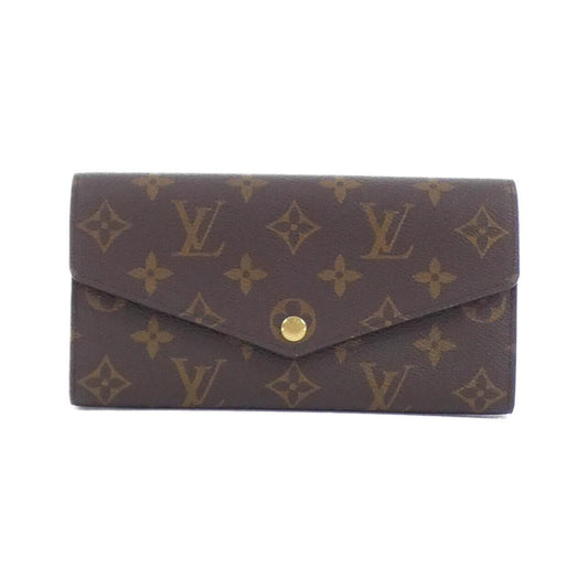 Louis Vuitton Sarah, Brown, Canvas, wallet