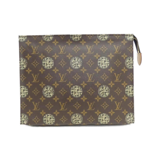 Louis Vuitton Pochette voyage, Brown, Canvas, clutch