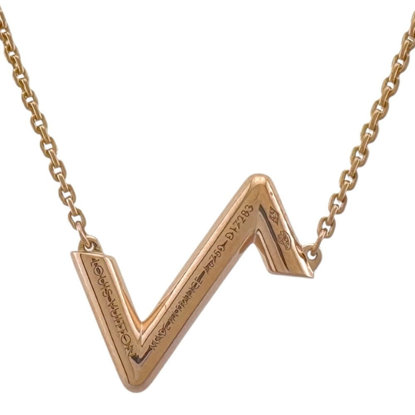 Louis Vuitton Upside Down LV Volt, Gold, Rose Gold, necklace