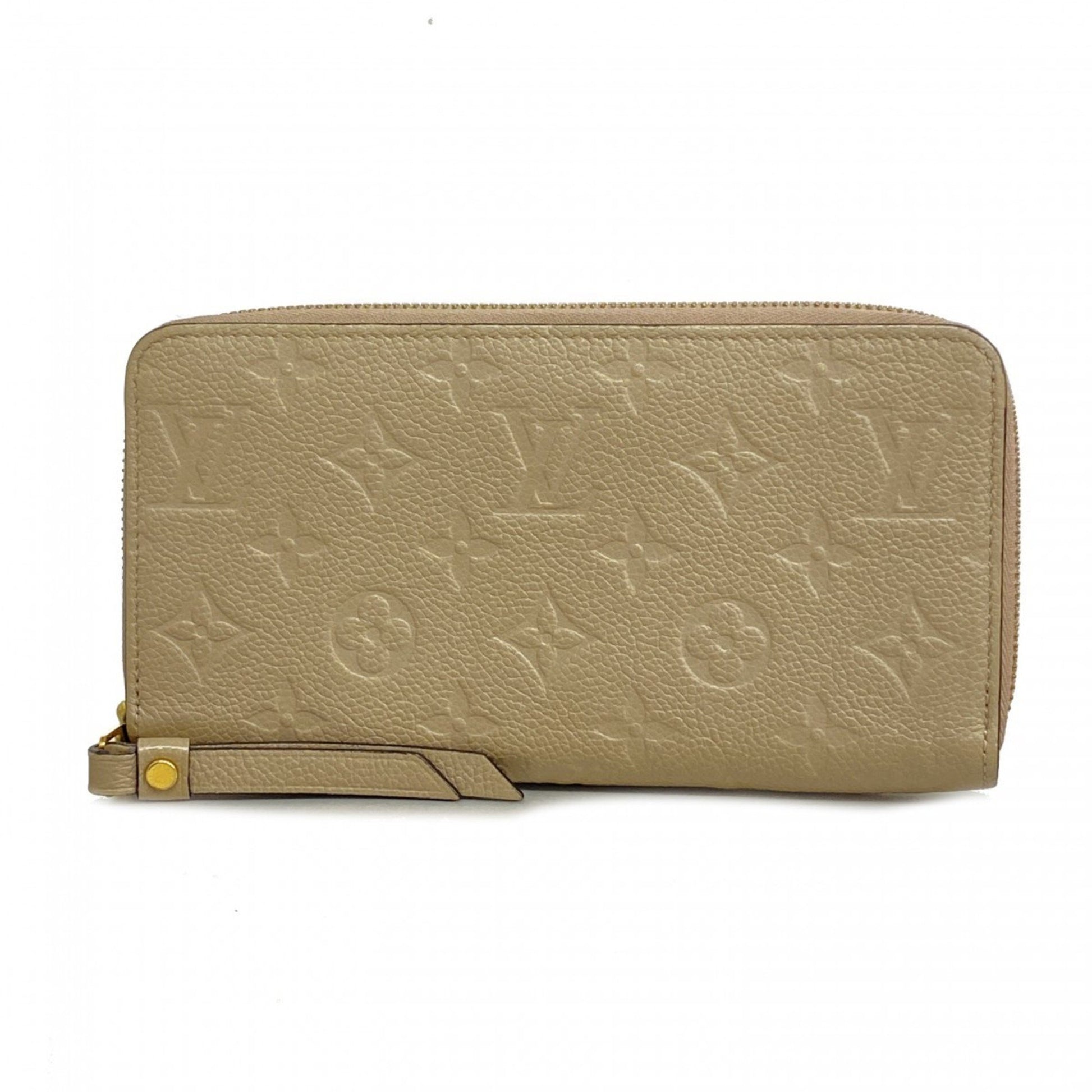 Louis Vuitton Zippy wallet, Beige, Leather, wallet