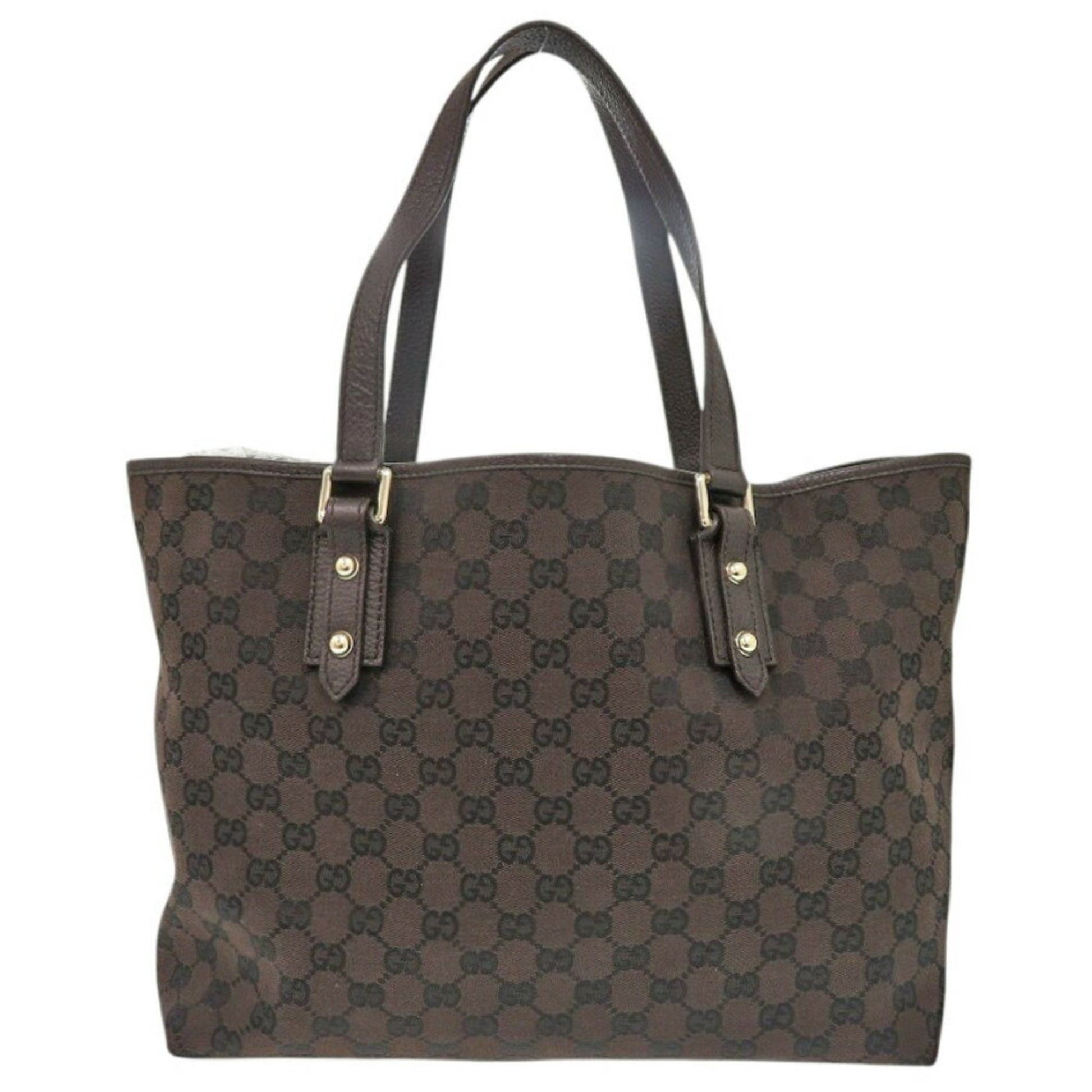 Gucci GG canvas, Brown, Canvas, tote