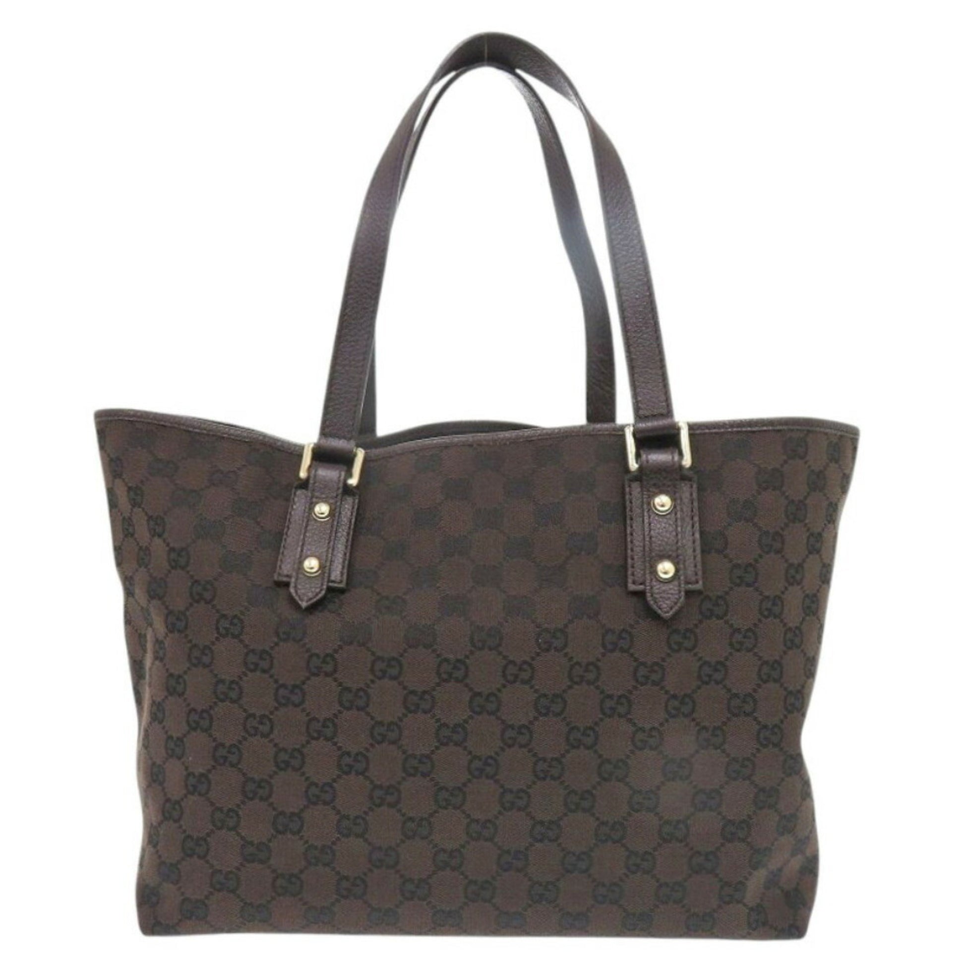 Gucci GG canvas, Brown, Canvas, tote
