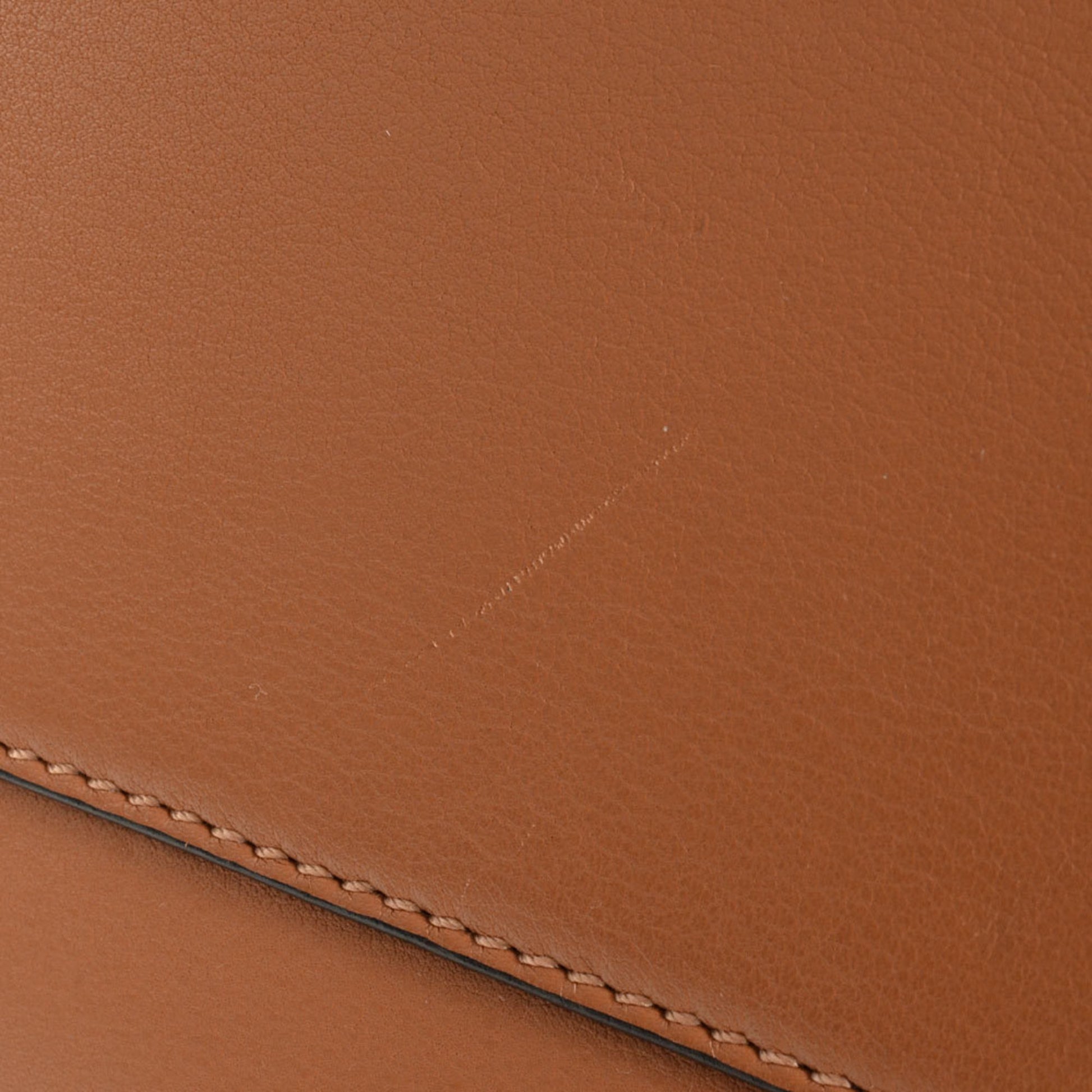 Loewe Hammock, Brown, Leather, handbag