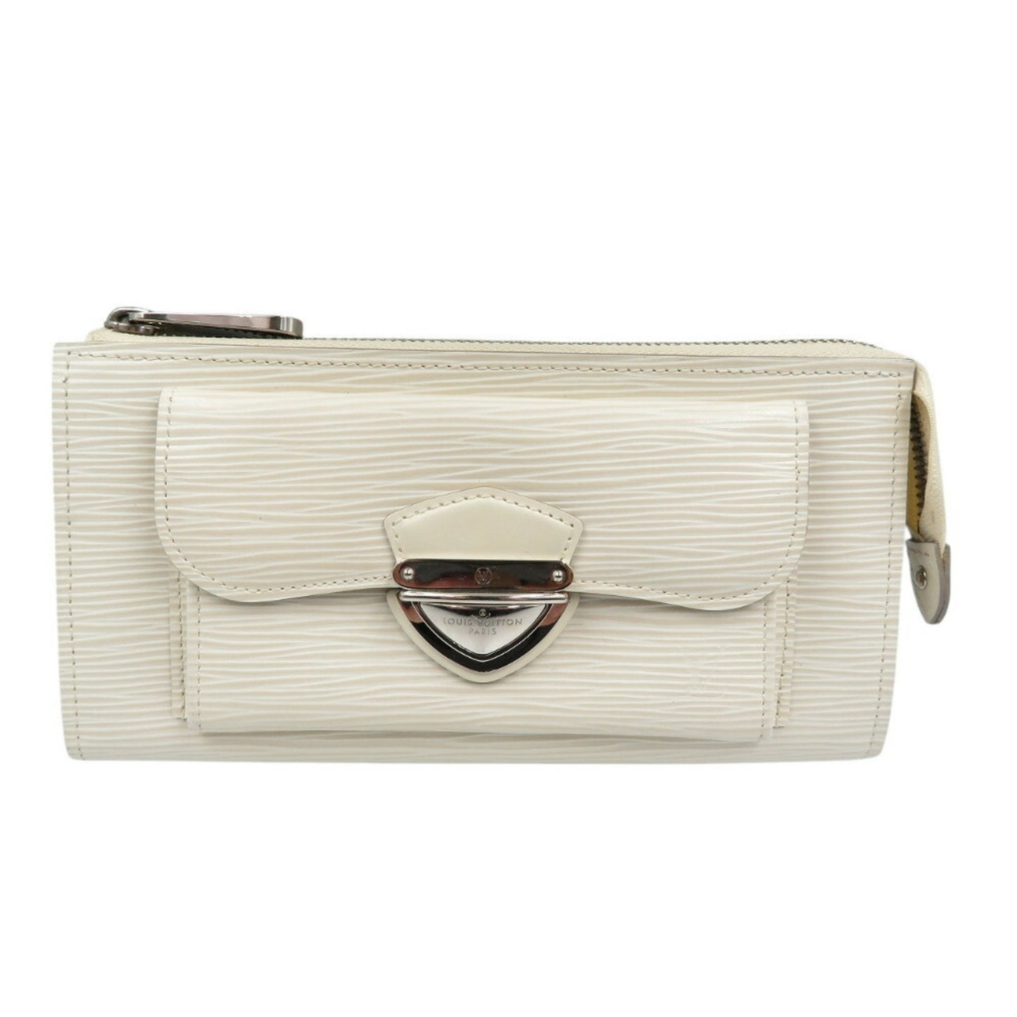 Louis Vuitton Astrid, White, Leather, wallet