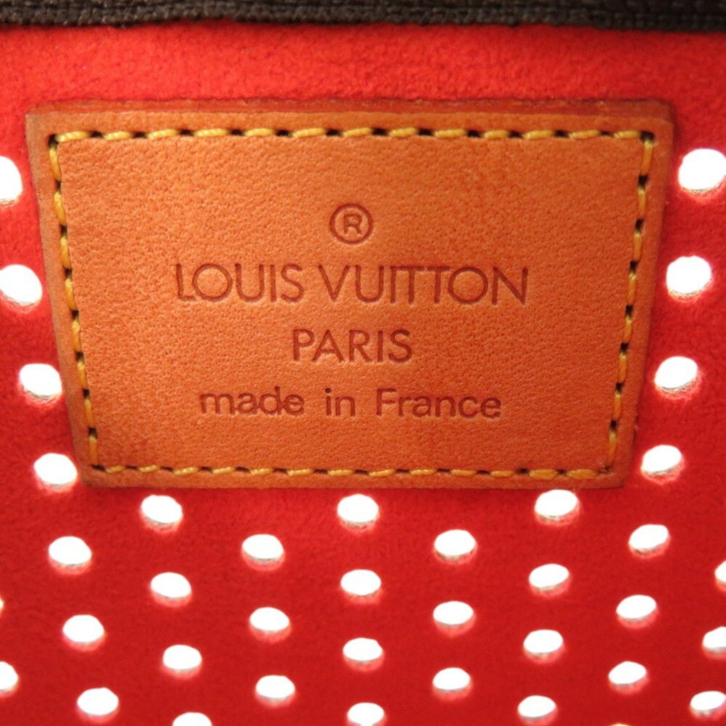 Louis Vuitton Pochette Clés, Brown, Canvas, clutch