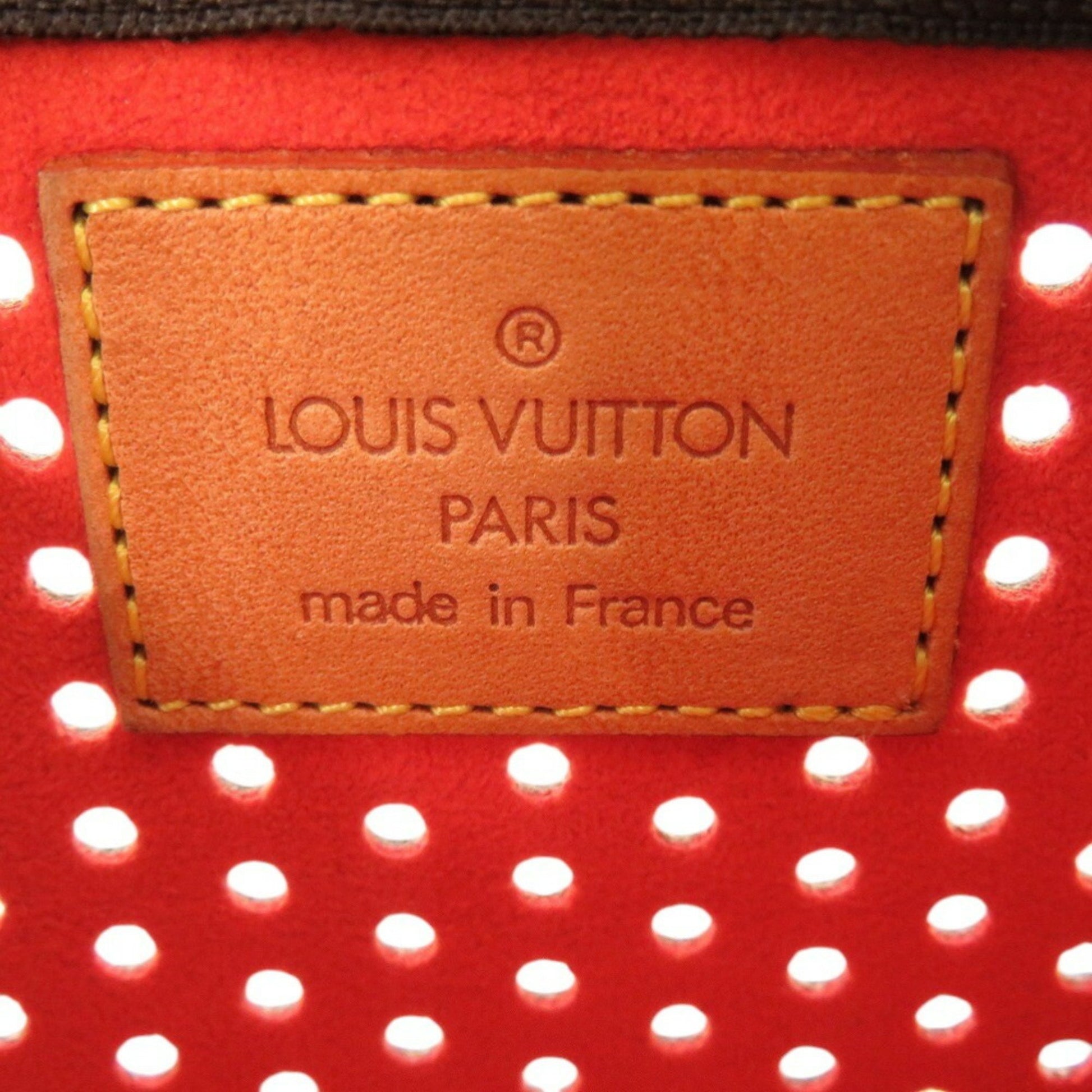 Louis Vuitton Pochette Clés, Brown, Canvas, clutch