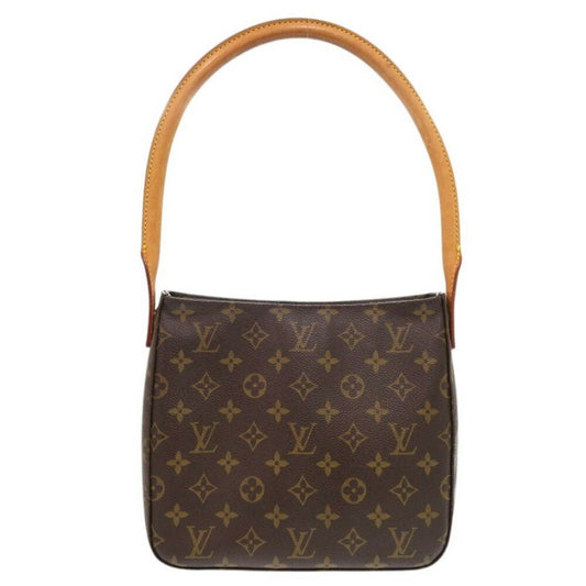 Louis Vuitton Looping MM, Brown, Canvas, shoulder