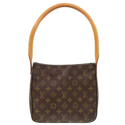 Louis Vuitton Looping MM, Brown, Canvas, shoulder