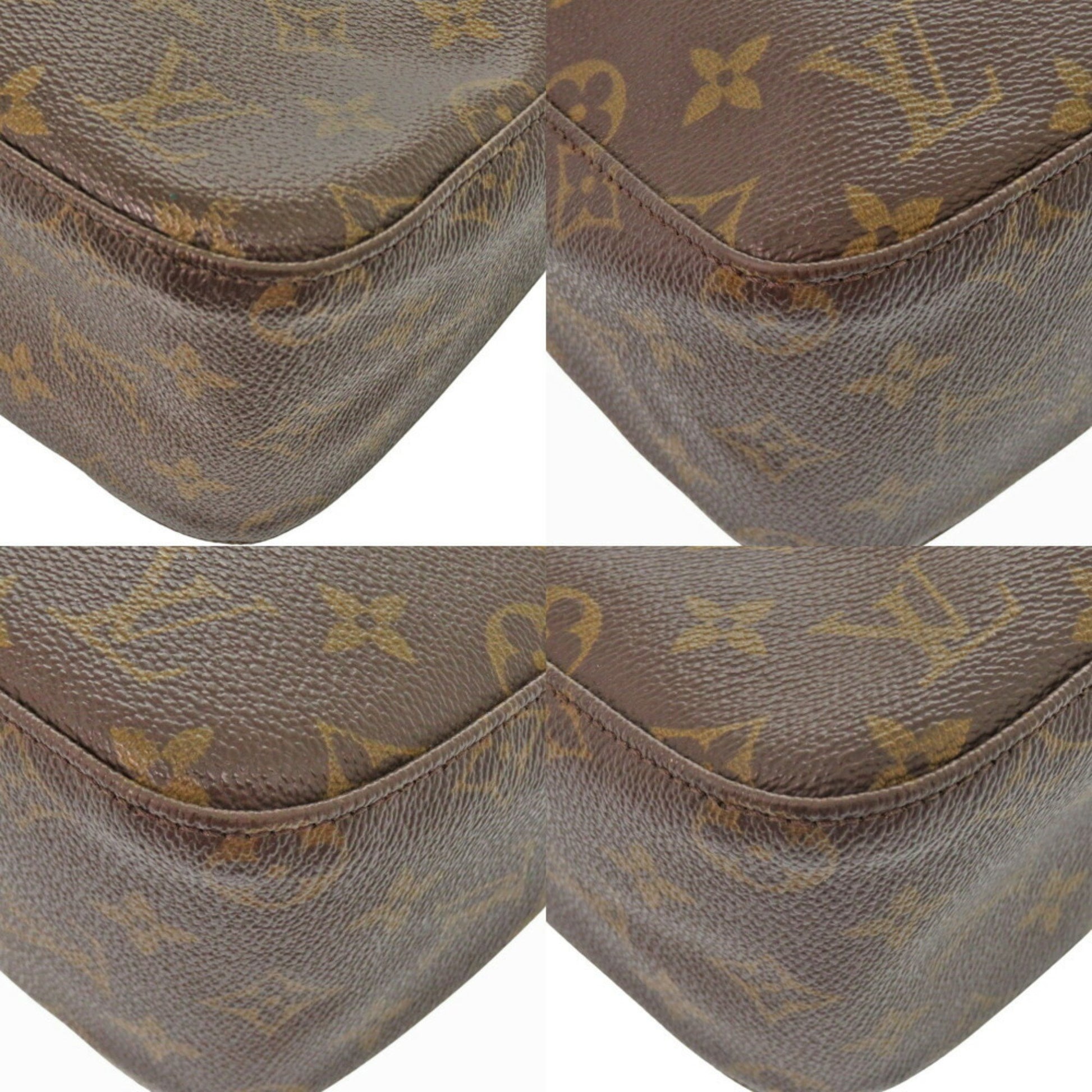Louis Vuitton Looping MM, Brown, Canvas, shoulder